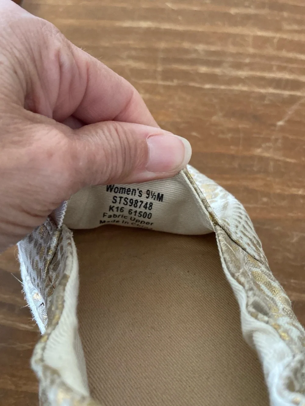 Sperry Metallic Gold Snake-Print Espadrille Slip-Ons